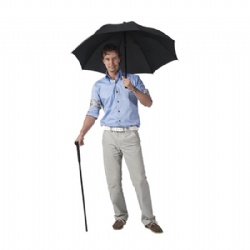 Black Walking Stick Umbrella 2 in 1 Combination