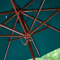 wholesale wooden garden umbrella for outdoor