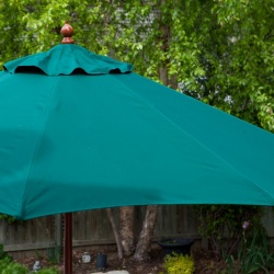 wholesale wooden garden umbrella for outdoor