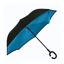 Creative inverted double layer umbrella windproof upside down straight umbrella
