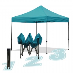 Green folding tent for promotion