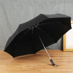54 Inches Portable Oversized Fold Compact Golf Umbrella