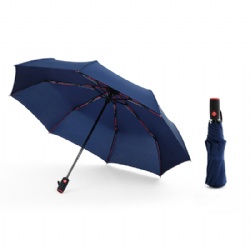 Automatic Compact Lightweight Windproof Travel Umbrella with Teflon Coating