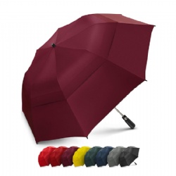 Portable Golf Umbrella Large Windproof Double Canopy