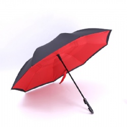 Automatic Close Inside Out Umbrella,Reverse Umbrella Double Canopy Inverted Umbrella