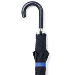 Auto Open 100% Fiberglass Stick Umbrella with Stylish J-Hook Handle