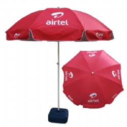 Airtel 48 Inches Promotional Sun Umbrella,Beach Umbrella,Umbrella Parasol,240cm arc top diameter