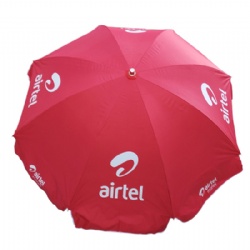 Airtel 48 Inches Promotional Sun Umbrella,Beach Umbrella,Umbrella Parasol,240cm arc top diameter