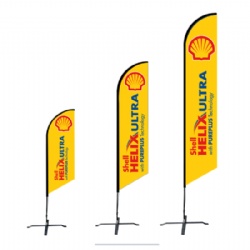 advertising Feather Angled Flag