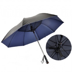 Custom Fan Umbrella With USB Charger