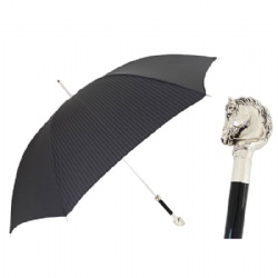 Chinese Zodiac-Custom Luxury Men's Umbrella-Silver Horse