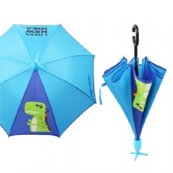 Stand Up Non-drip Child Umbrella For Kid With Plastic Cover