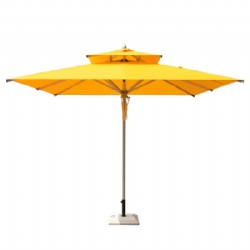 Square Canopy Central Pole Patio Umbrella Parasol