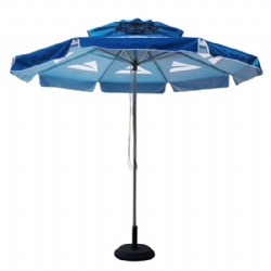Air Vent Double Canopy Garden Patio Umbrella