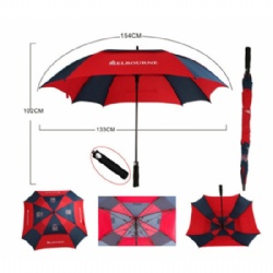 Advertising Vented Square Sport Golf Umbrella With Branded Logo